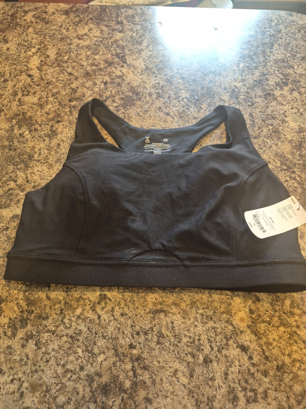Xersion Black Racerback Sports Bra